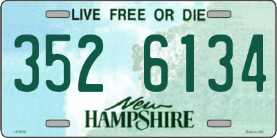 NH license plate 3526134