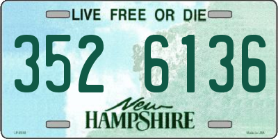 NH license plate 3526136