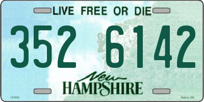 NH license plate 3526142