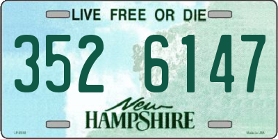 NH license plate 3526147