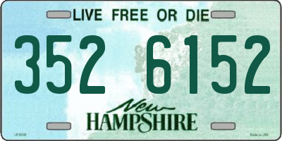 NH license plate 3526152