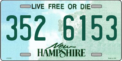 NH license plate 3526153