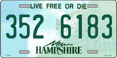 NH license plate 3526183