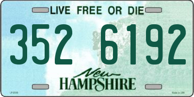 NH license plate 3526192