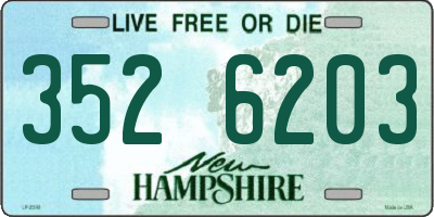 NH license plate 3526203