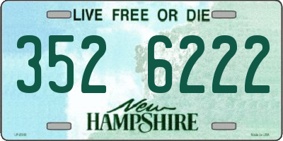 NH license plate 3526222