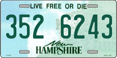 NH license plate 3526243