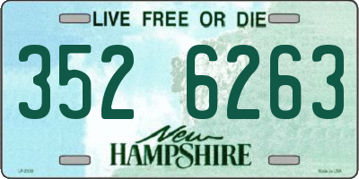 NH license plate 3526263