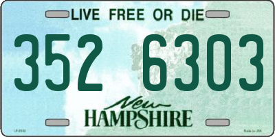 NH license plate 3526303