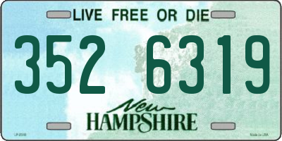 NH license plate 3526319