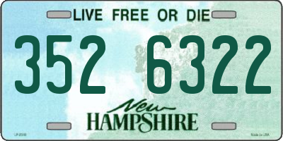 NH license plate 3526322