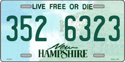 NH license plate 3526323