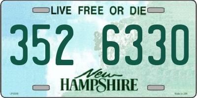 NH license plate 3526330