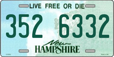 NH license plate 3526332