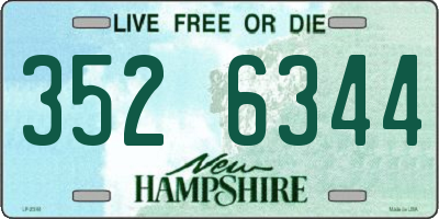 NH license plate 3526344