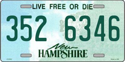 NH license plate 3526346