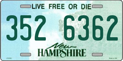 NH license plate 3526362