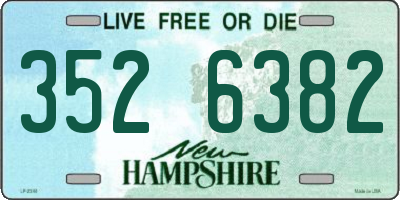 NH license plate 3526382