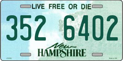 NH license plate 3526402