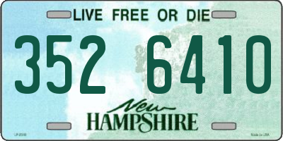 NH license plate 3526410