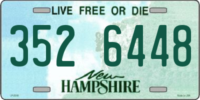 NH license plate 3526448