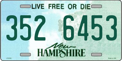 NH license plate 3526453