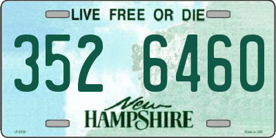 NH license plate 3526460