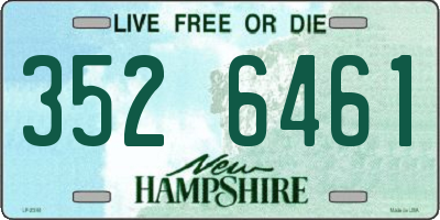 NH license plate 3526461