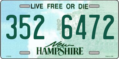NH license plate 3526472