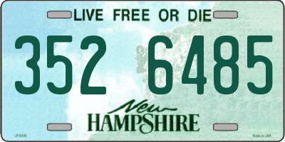 NH license plate 3526485