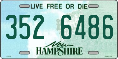NH license plate 3526486