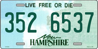 NH license plate 3526537