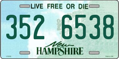 NH license plate 3526538