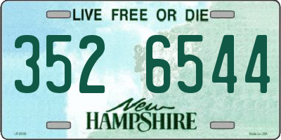 NH license plate 3526544
