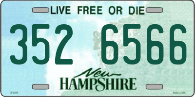 NH license plate 3526566