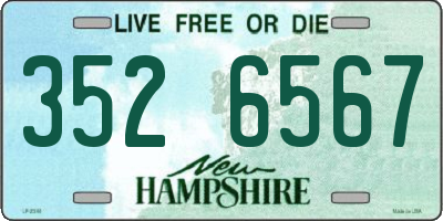 NH license plate 3526567