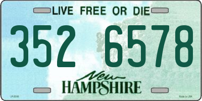 NH license plate 3526578
