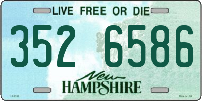 NH license plate 3526586