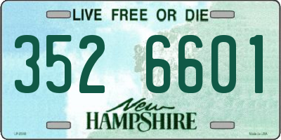 NH license plate 3526601