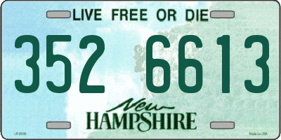 NH license plate 3526613