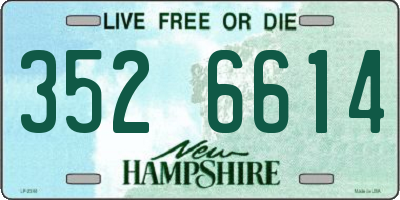 NH license plate 3526614