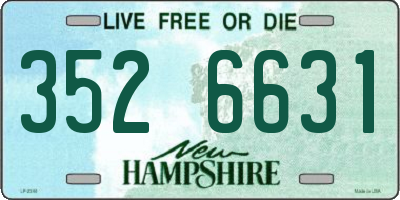 NH license plate 3526631