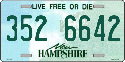 NH license plate 3526642