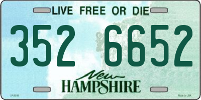 NH license plate 3526652