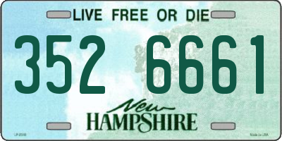 NH license plate 3526661