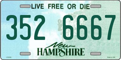 NH license plate 3526667