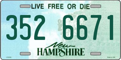 NH license plate 3526671
