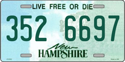 NH license plate 3526697