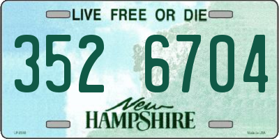 NH license plate 3526704