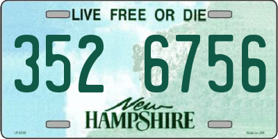 NH license plate 3526756